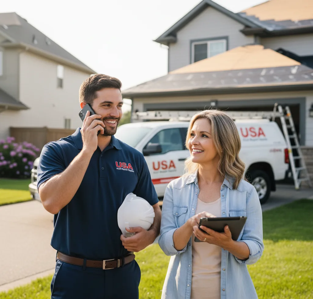 USA Roof Repair Experts customer support in Lincroft